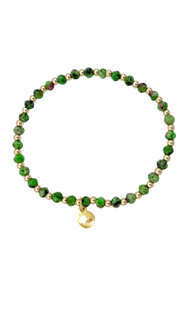 Zoizite met goud