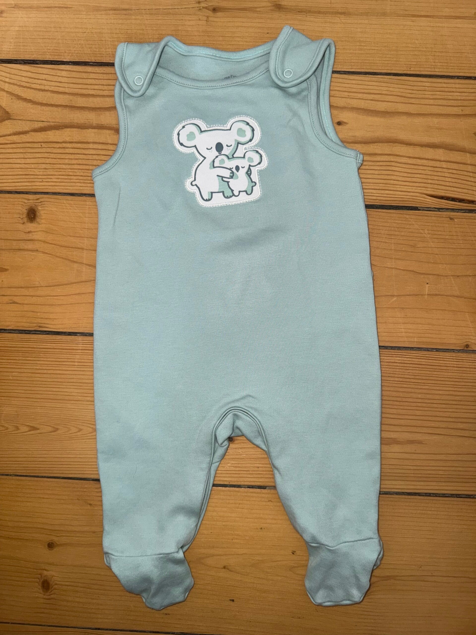 Mintgrüner Strampler mit Koala Gr. 62 Baby Club