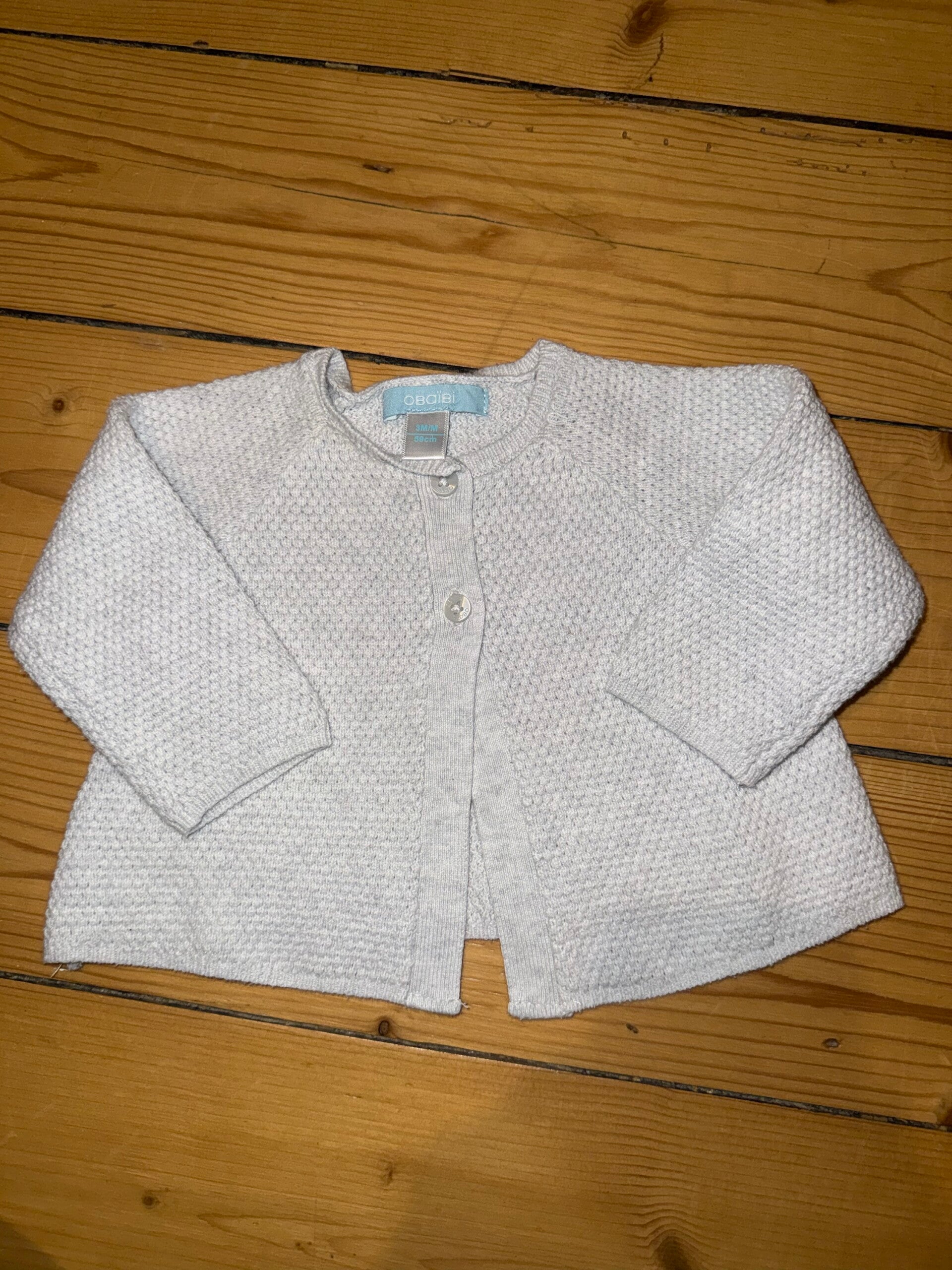 Graues Jäckchen Gr. 62 Obaïbi