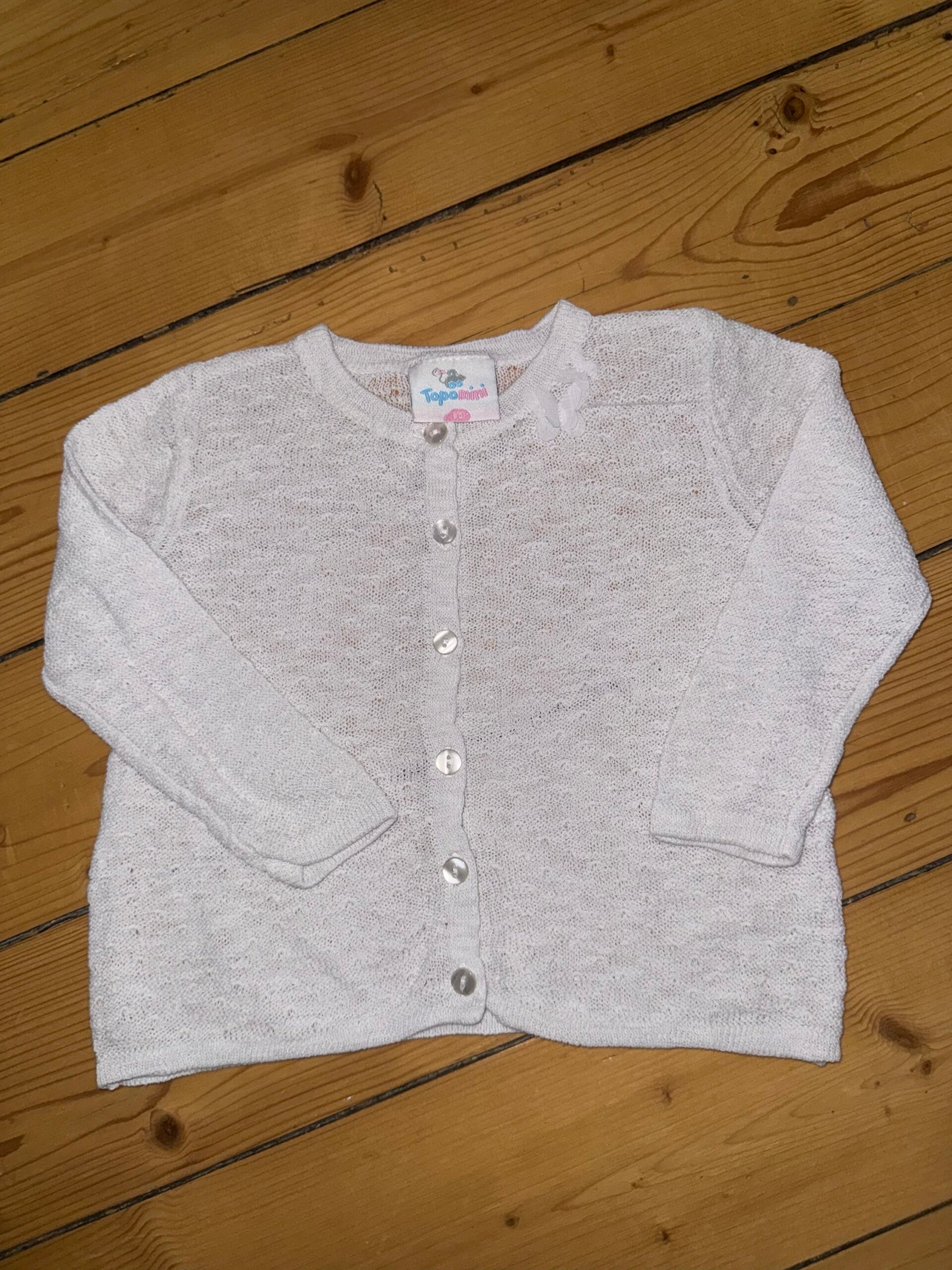 Weißes Jäckchen Gr. 80 Topomini