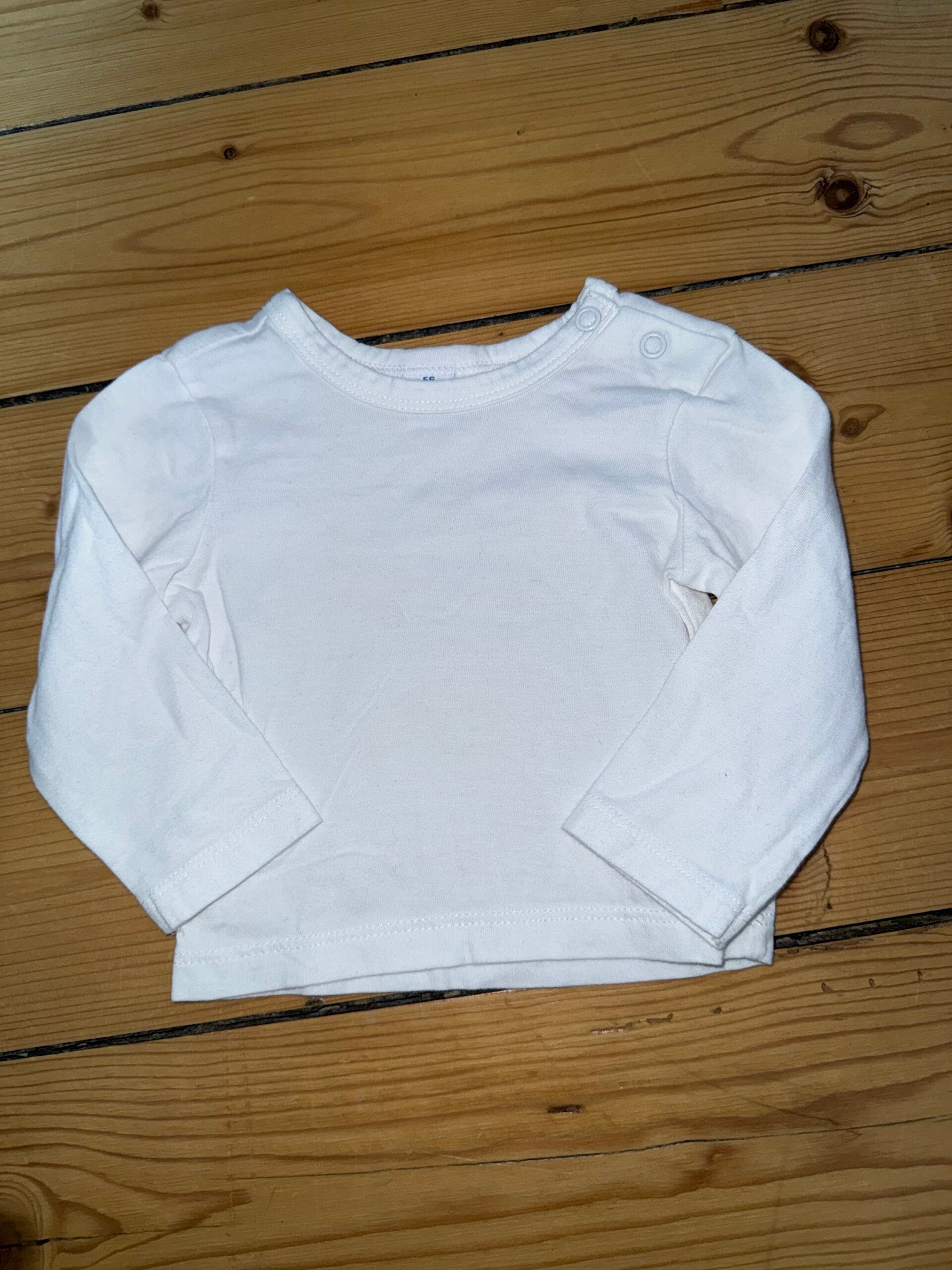 Weißes Langarmshirt Gr. 56 DopoDopo