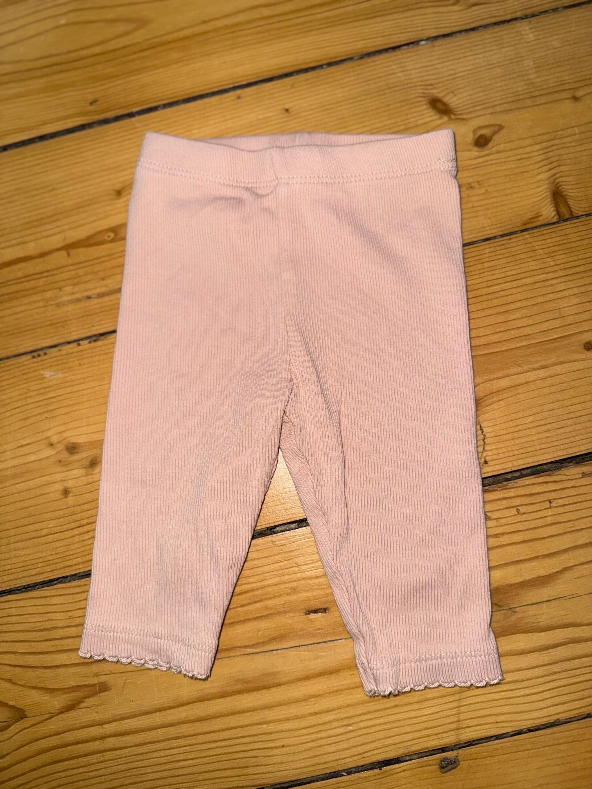 Rosa gerippte Leggings Gr. 56 Ergee