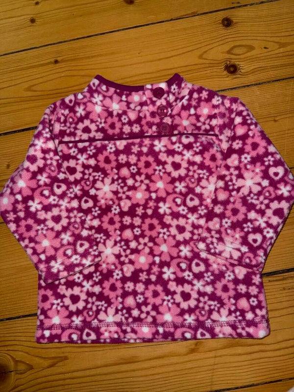 Pinker Blümchen Pullover Gr. 68 Smily