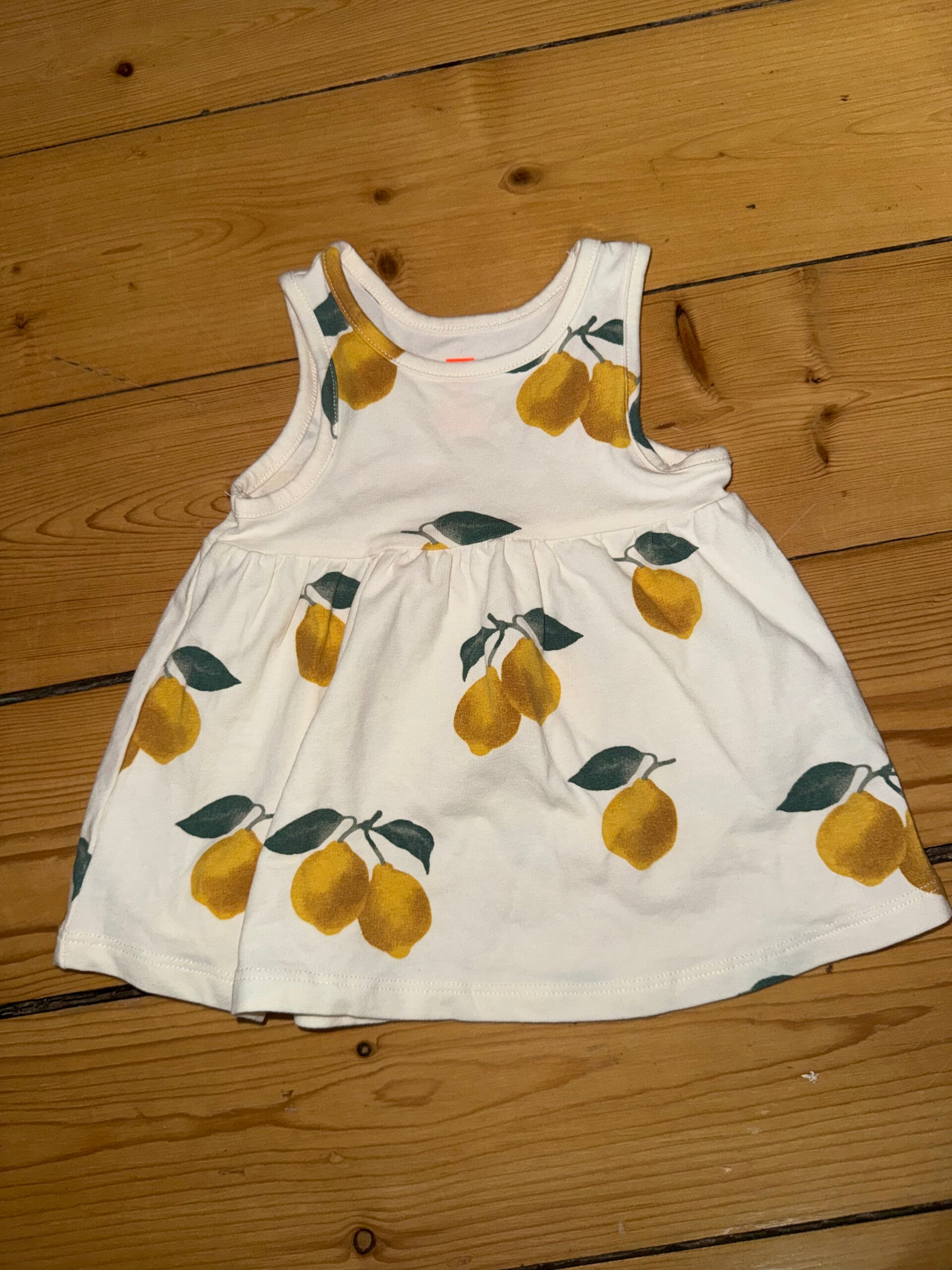 Beiges Zitrone Kleid Gr. 62 Hema