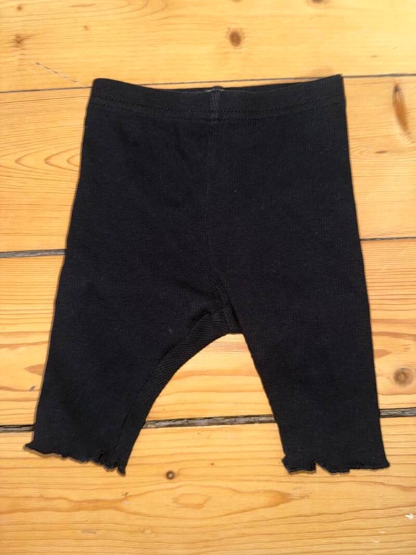 Schwarze gerippte Leggings Gr. 62 Sinsay