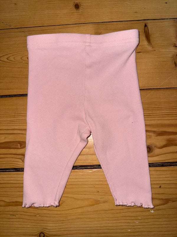 Rosa gerippte Leggings Gr. 62 Sinsay