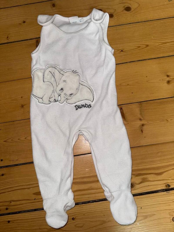 Weißer Dumbo Strampler Gr. 68 Disney