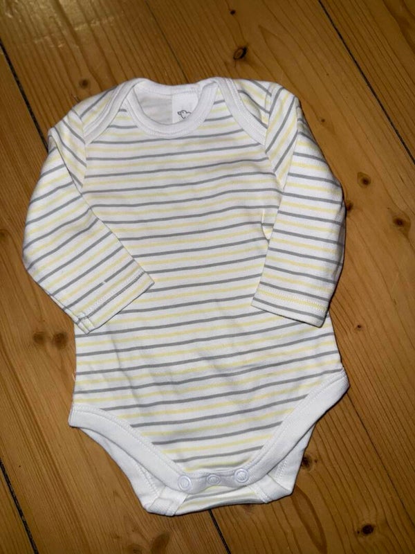 Gelb gestreifter Body Gr. 56 Baby Club