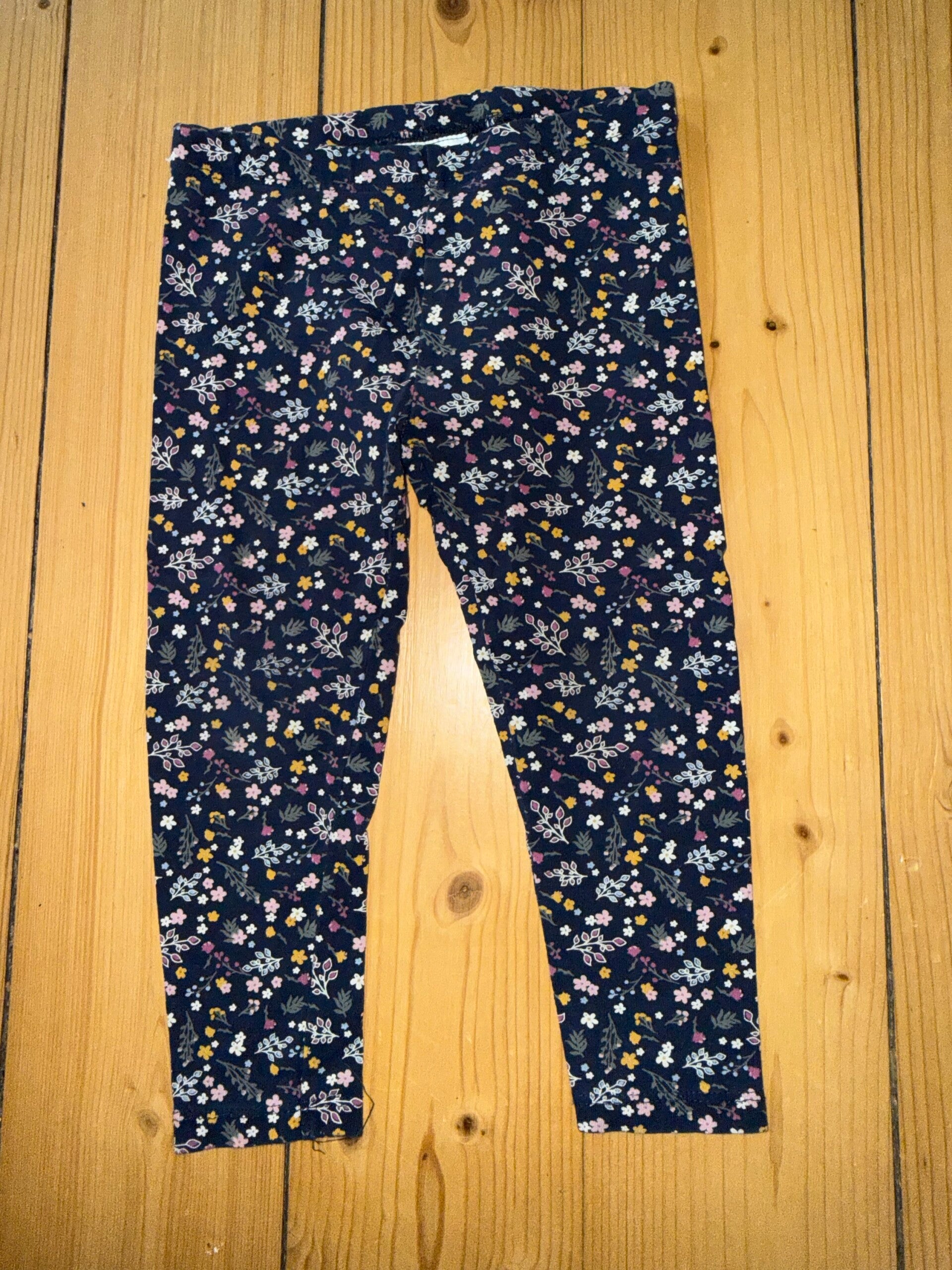 Dunkelblaue Leggings Gr. 92 Topomini