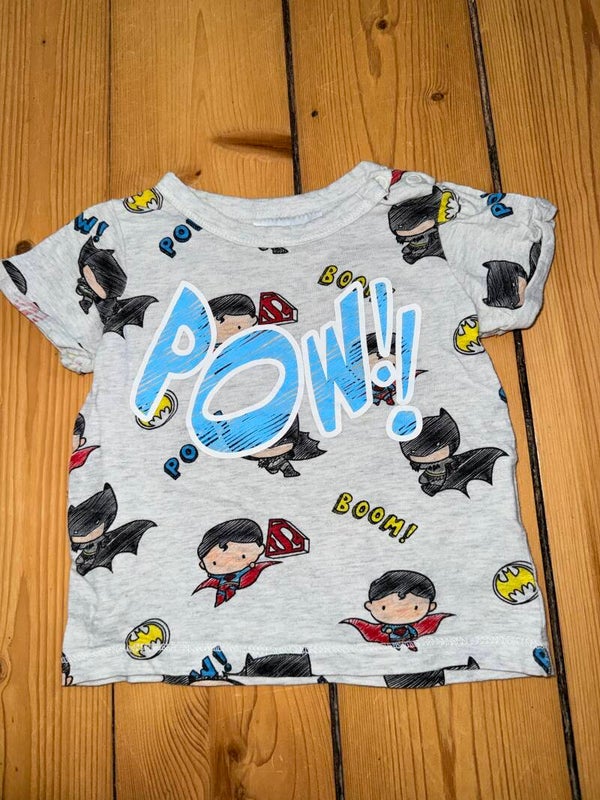 Graues pow!! Tshirt Gr. 68 H&M