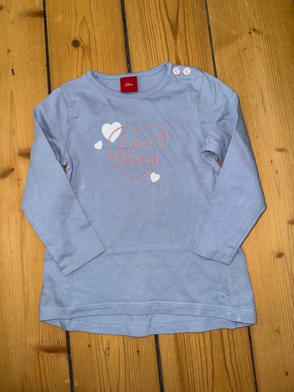 Hellblaues Langarmshirt Gr. 80