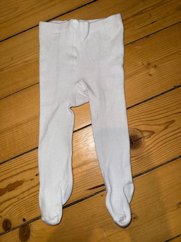 Weiße Strumpfhose Gr. 68/74 C&A