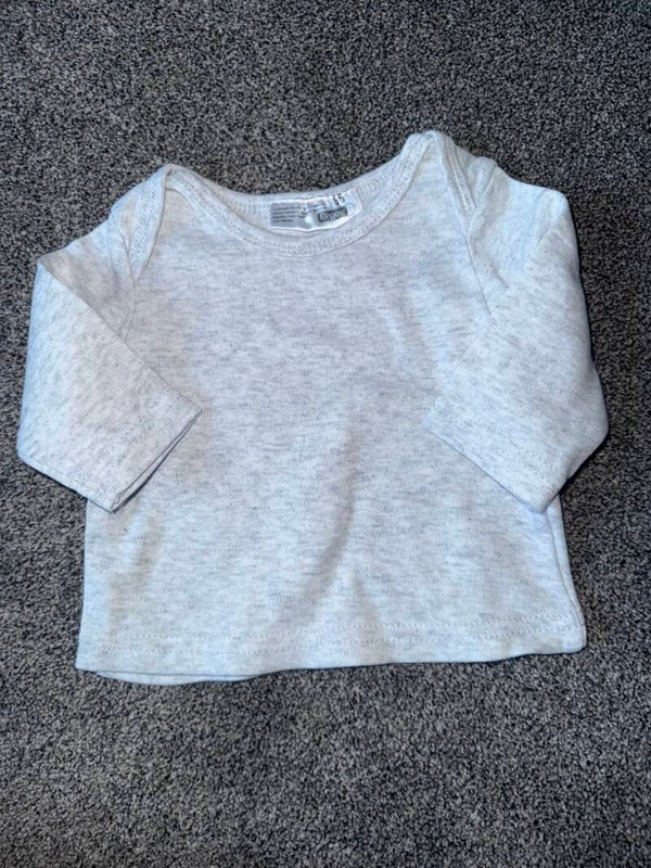 Graues Langarmshirt Gr. 56 Ergee