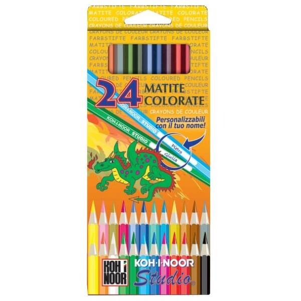 MATITE COLORATE- Koh-i-noor Studio 24pz.