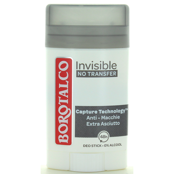 DEODORANTE - BOROTALCO STICK INVISIBLE CON MICROTALCO ANTI MACCHIE 40 ML