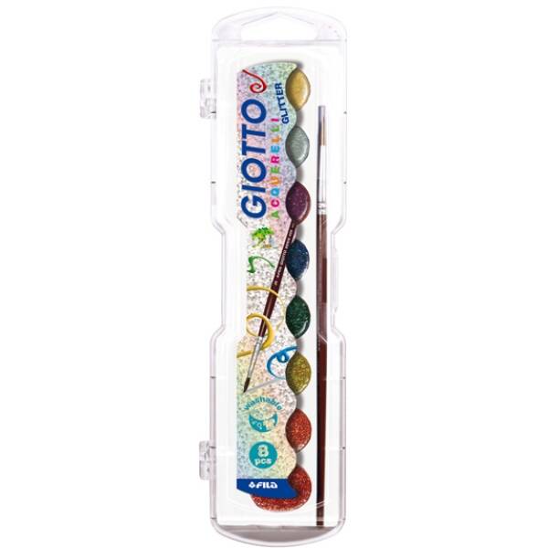 ACQUERELLI -  GIOTTO glitter in 8 colori