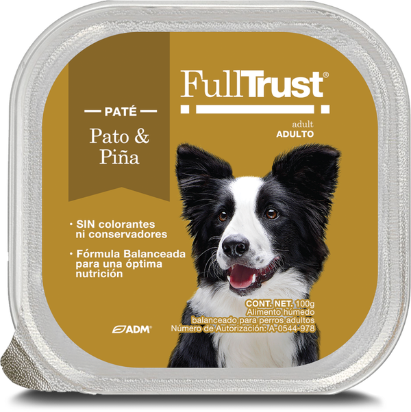 Full Trust Pato y Piña 12 Charolas de 100 g c/u