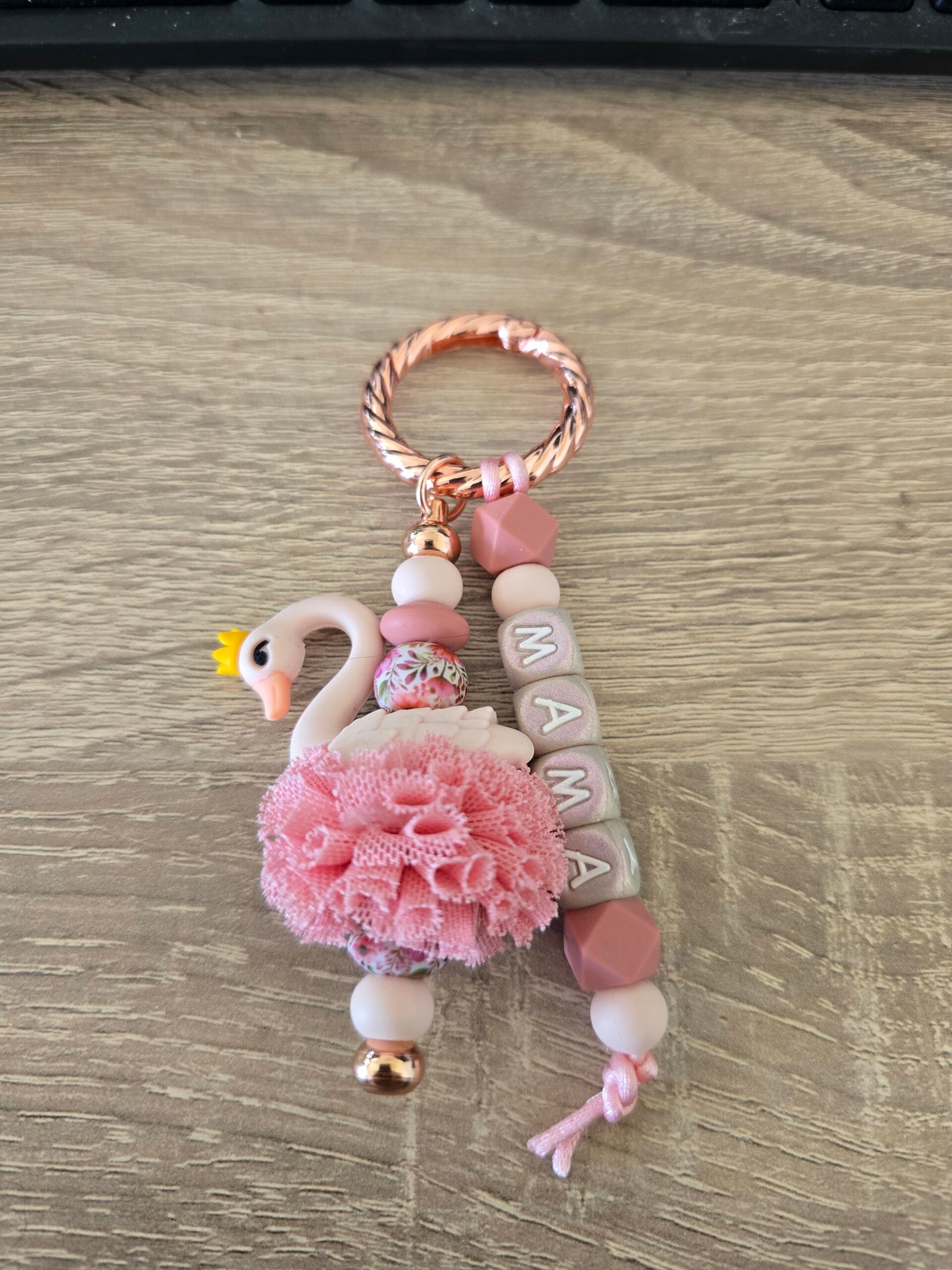 Tassenhanger mama oud roze