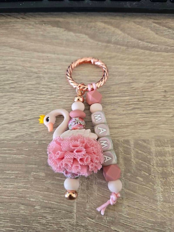 Tassenhanger mama oud roze