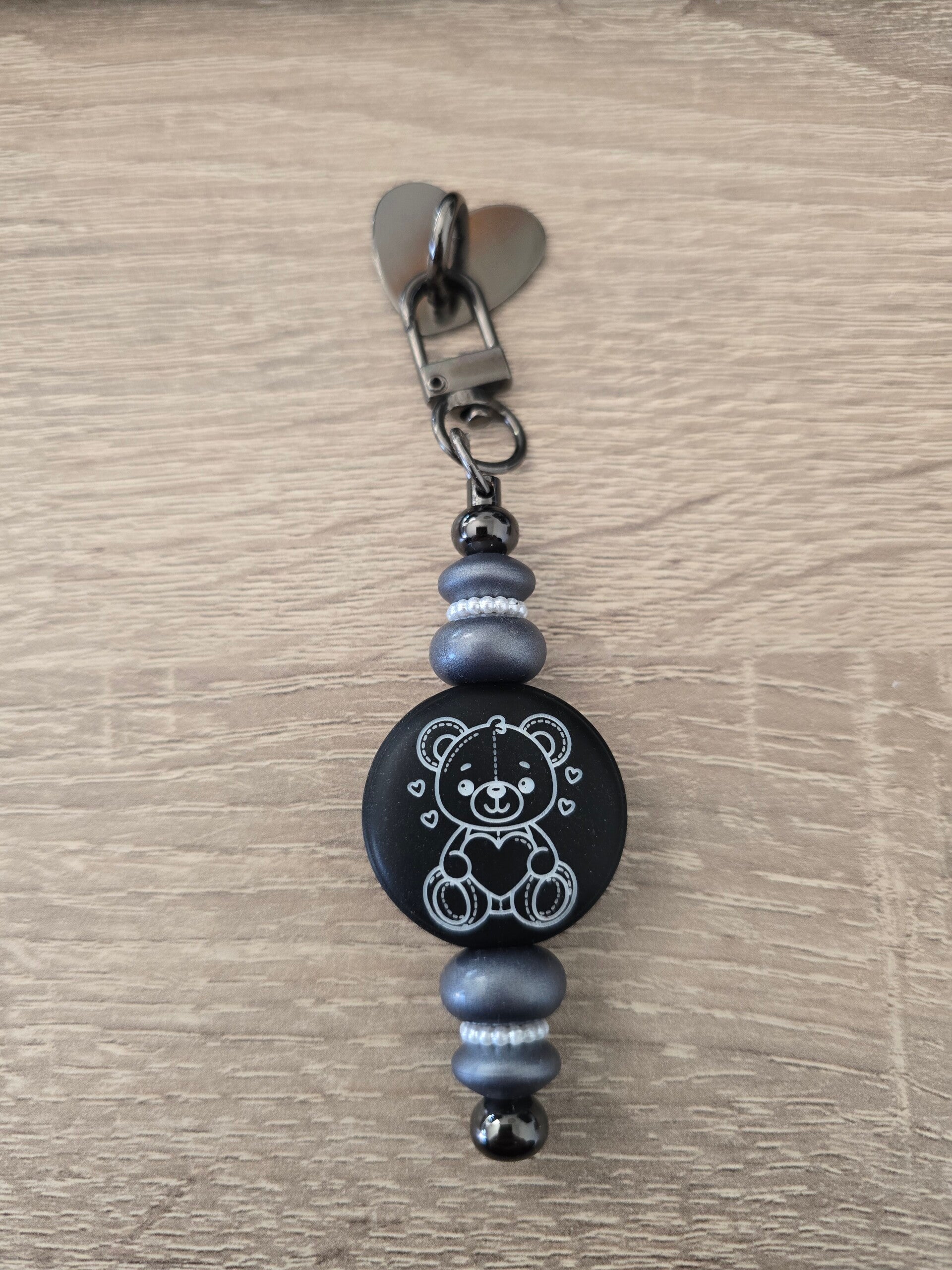 Telefoonhanger Beer zwart