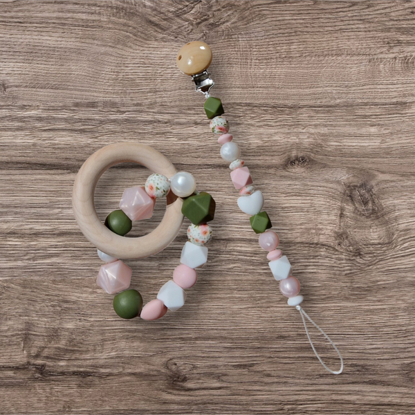 Speenketting en bijtring bloem