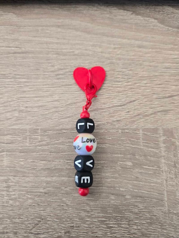Telefoonhanger love rood