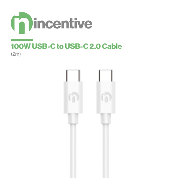 VT214 100W USB-C to USB-C 2.0 Cable 2m