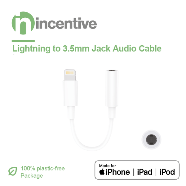Incentive Lightning to 3.5mm Jack Audio Cable VT101