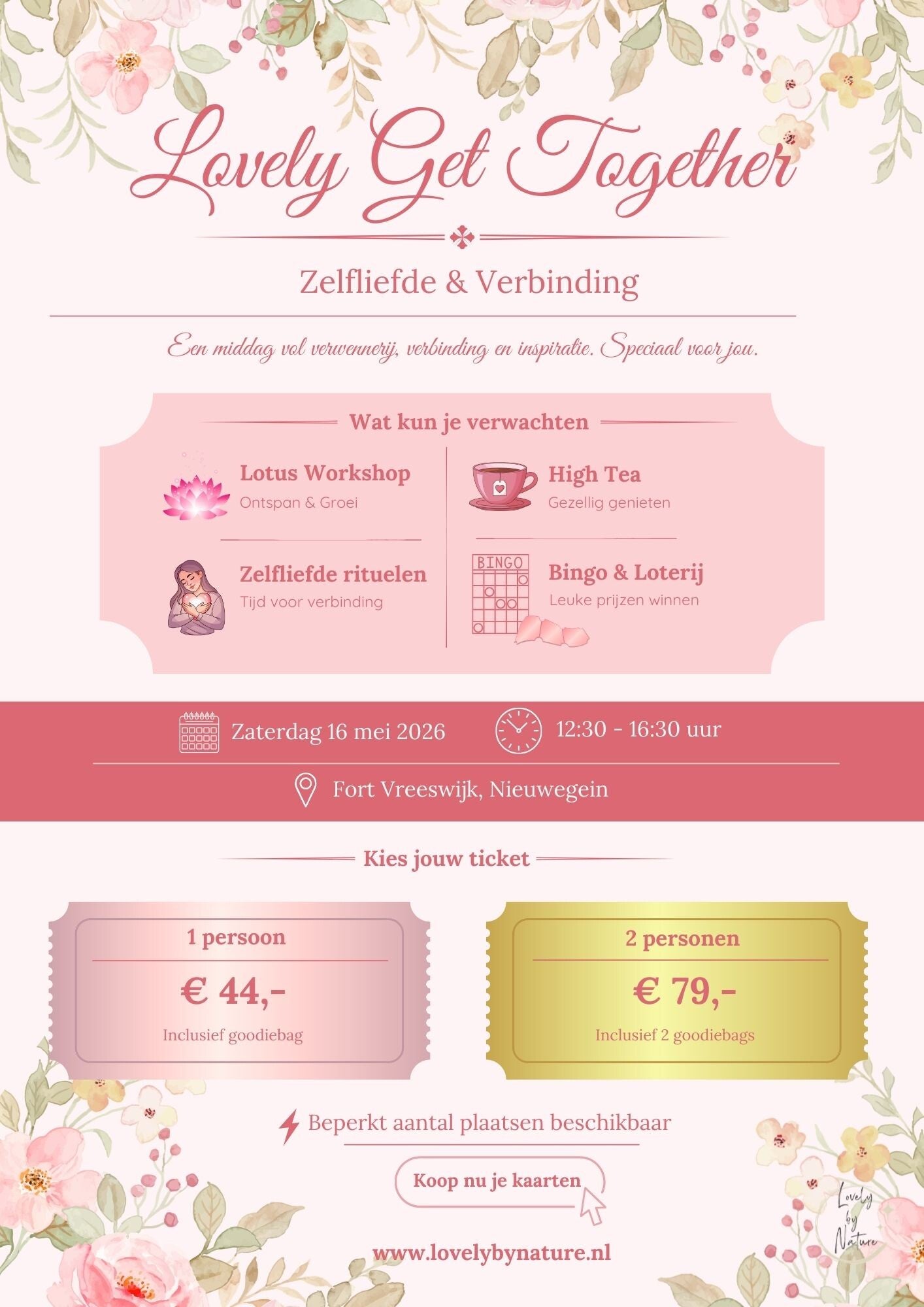 Lovely Get Together Event ( 2 personen + 2 Goodiebags)