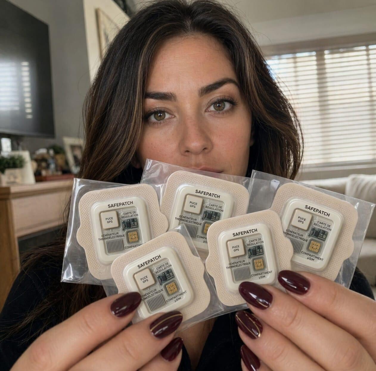 SafePatch porté sur la peau