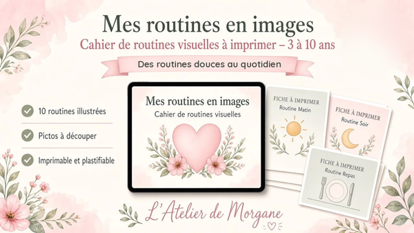 Mes routines en images Cahier de routines visuelles à imprimer, de 3 à 10 ans