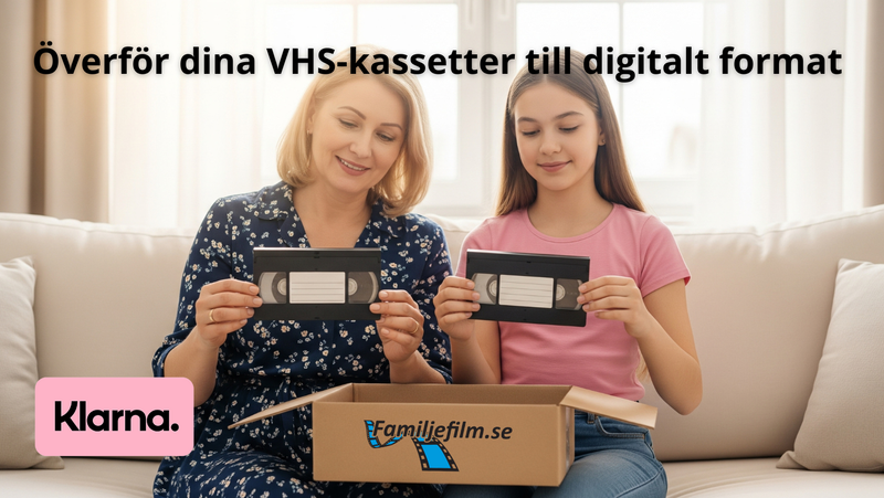 VHS till USB, VHS till DVD, VHS till hårddisk, VHS till moln, digitalisera VHS
