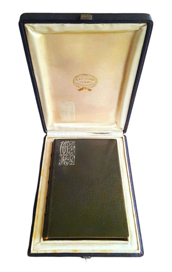 (1890) Boxed & Signed Christian ''Book of Hours" with 192 Illustrations