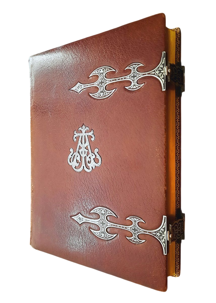 (1862) Clasped Christian "Book of Hours, according to the Roman Rite" with 245 Chromolithographs