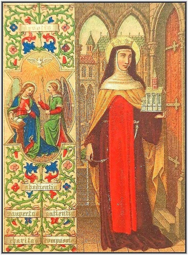 (1873) Christian devotional book "The Lives of the Saints" by Henry de Riancey with 48 Chromolithographs