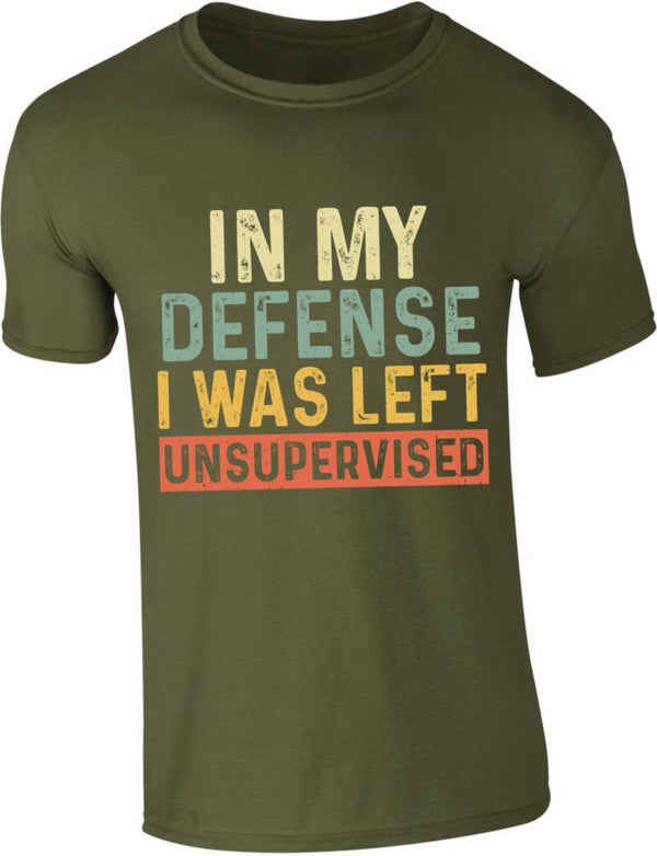 T-shirt “In my defense”