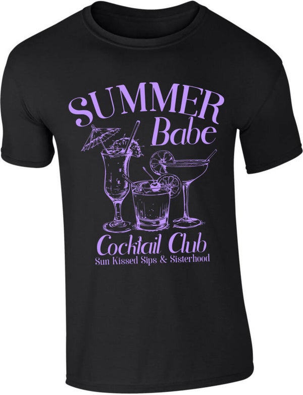T-shirt “Summer babe cocktail club”