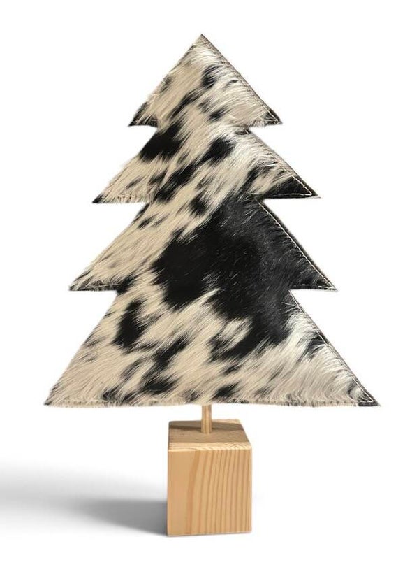 Kerstboompjes van koeienhuid groot (2)