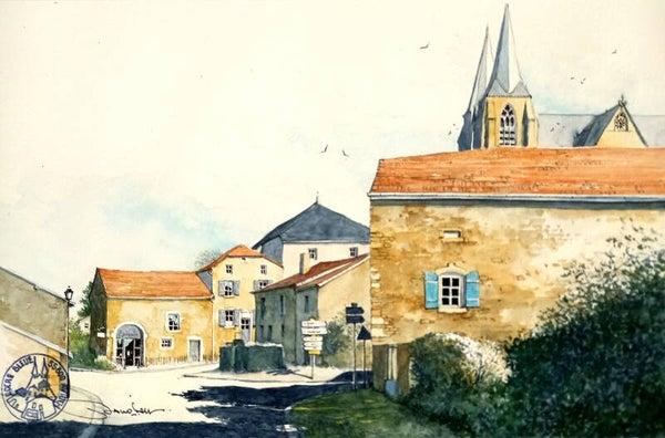 Aquarelle originale.