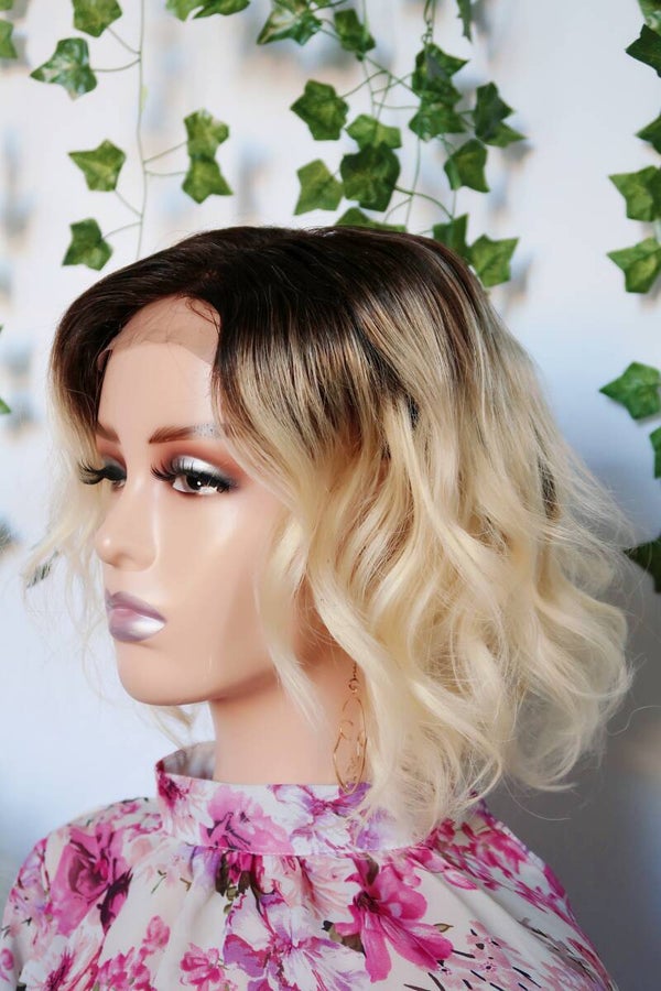 Jessica Curly Blonde Brazilian Bob Wig