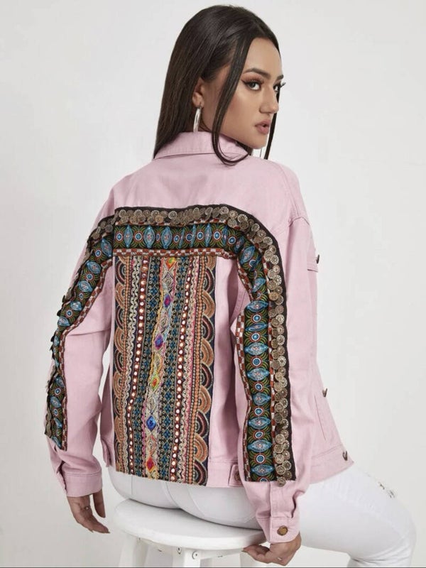 Detail Drop Shoulder Denim Jacket