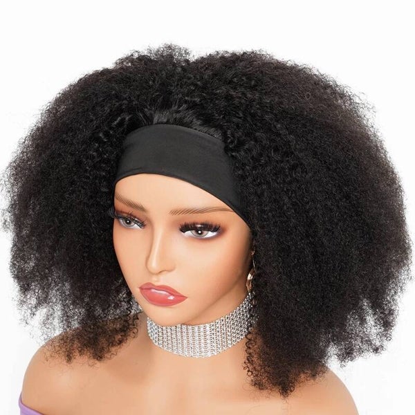 Afro Kinky Curly Brazilian Remy Hair Headband