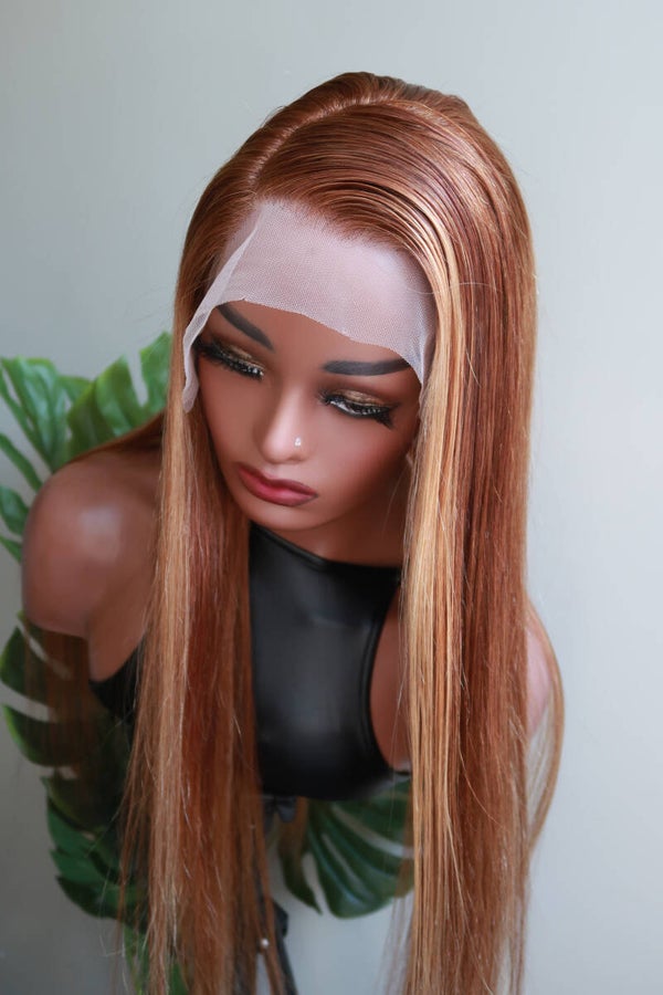 Honey Blonde Lace Front Human Hair Wig