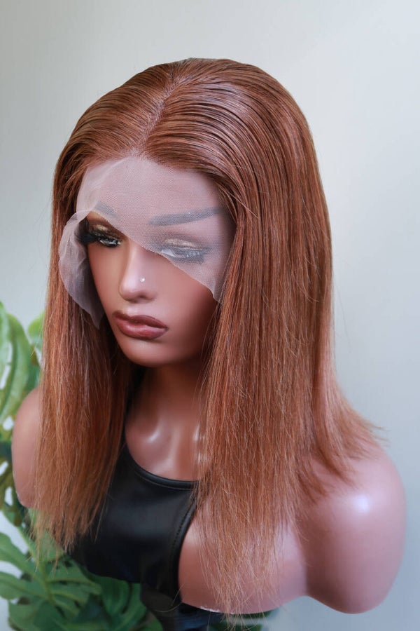 Dark Brown Straight Human Hair Wigs