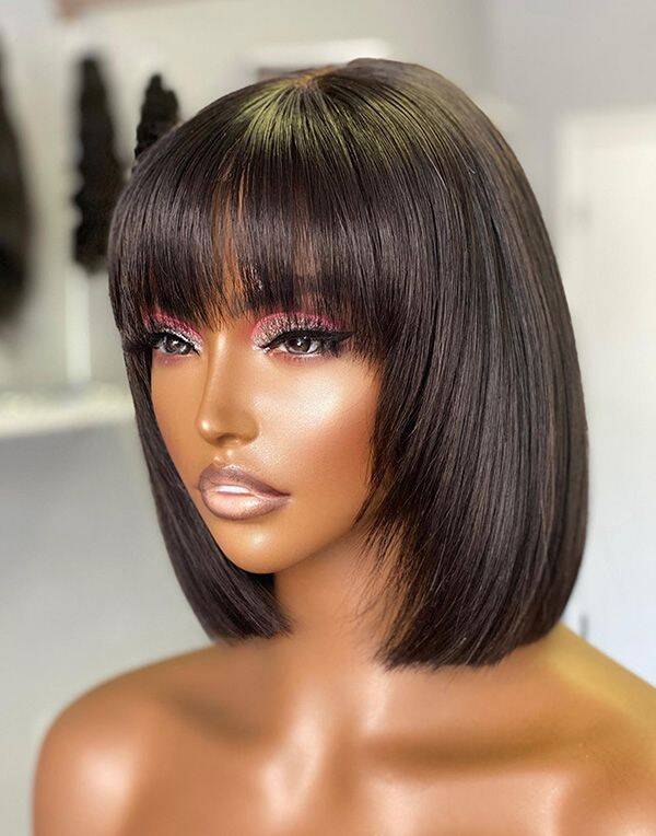 Brazilian Bob Haircut With Bangs