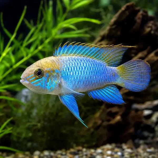 Andinoacara pulcher Neon Blue