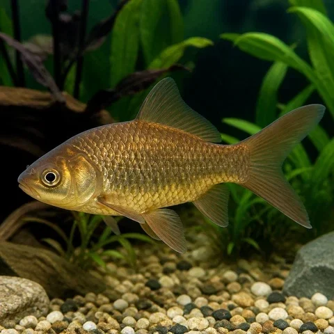 Carassius auratus / bronzed comet