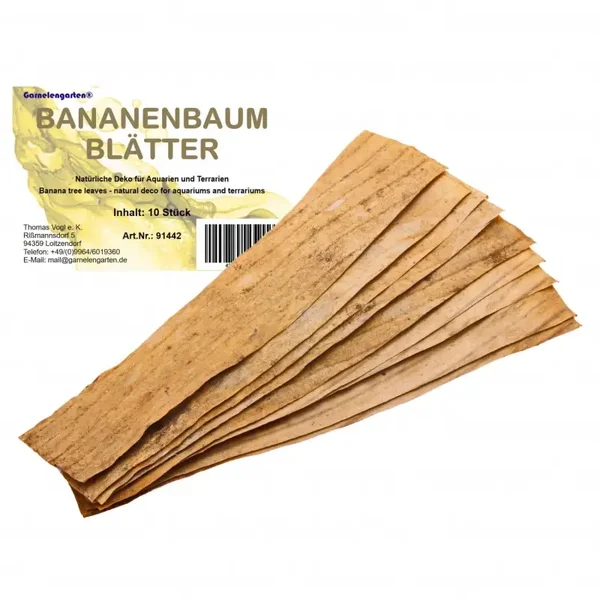 Garnelengarten® Bananenbladeren 10 Stukjes