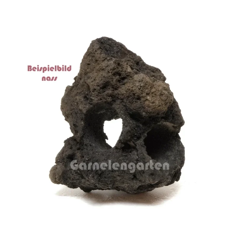 Lavasteen Zwart S 3-gat 10-12 cm