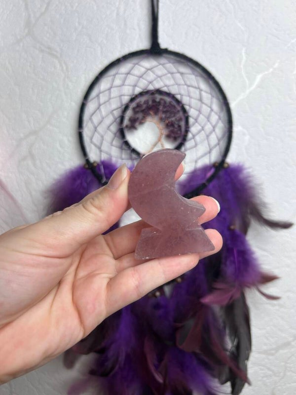 Fluorite standing moon